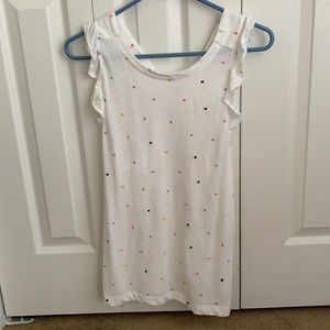 Loft women’s ruffle tank top m new with tags